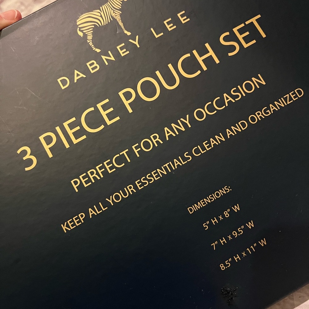 accessories set of three pouches travel “ I’ve got places to go” - Picture 3 of 6